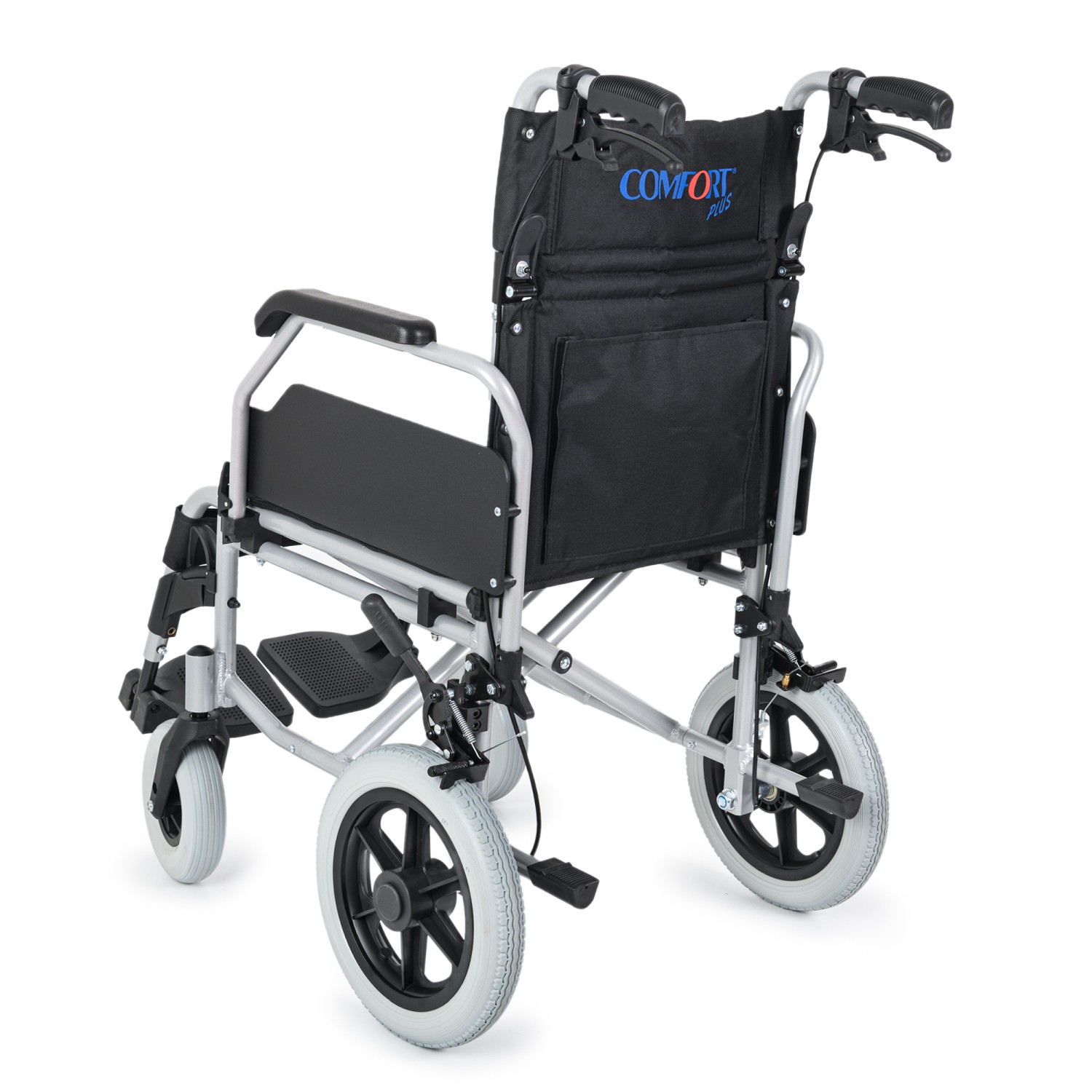 Comfort Plus DM-337 40cm Silver Alüminyum Özellikli Transfer Tekerlekli Sandalye küçük resim