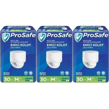 Prosafe Emici Külot Orta Boy M 30'lu 3 Adet Hasta Bezi