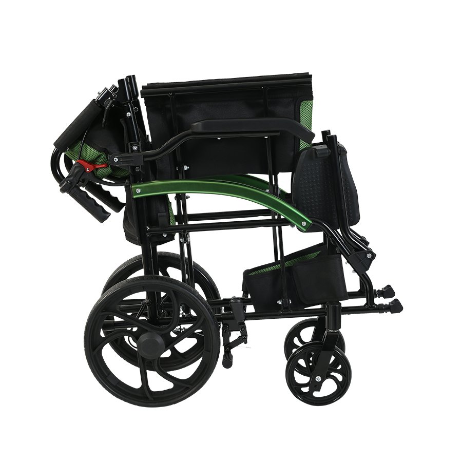 Golfi G502 Alüminyum Tekerlekli Sandalye Katlanabilir Hafif Transfer Modeli küçük resim