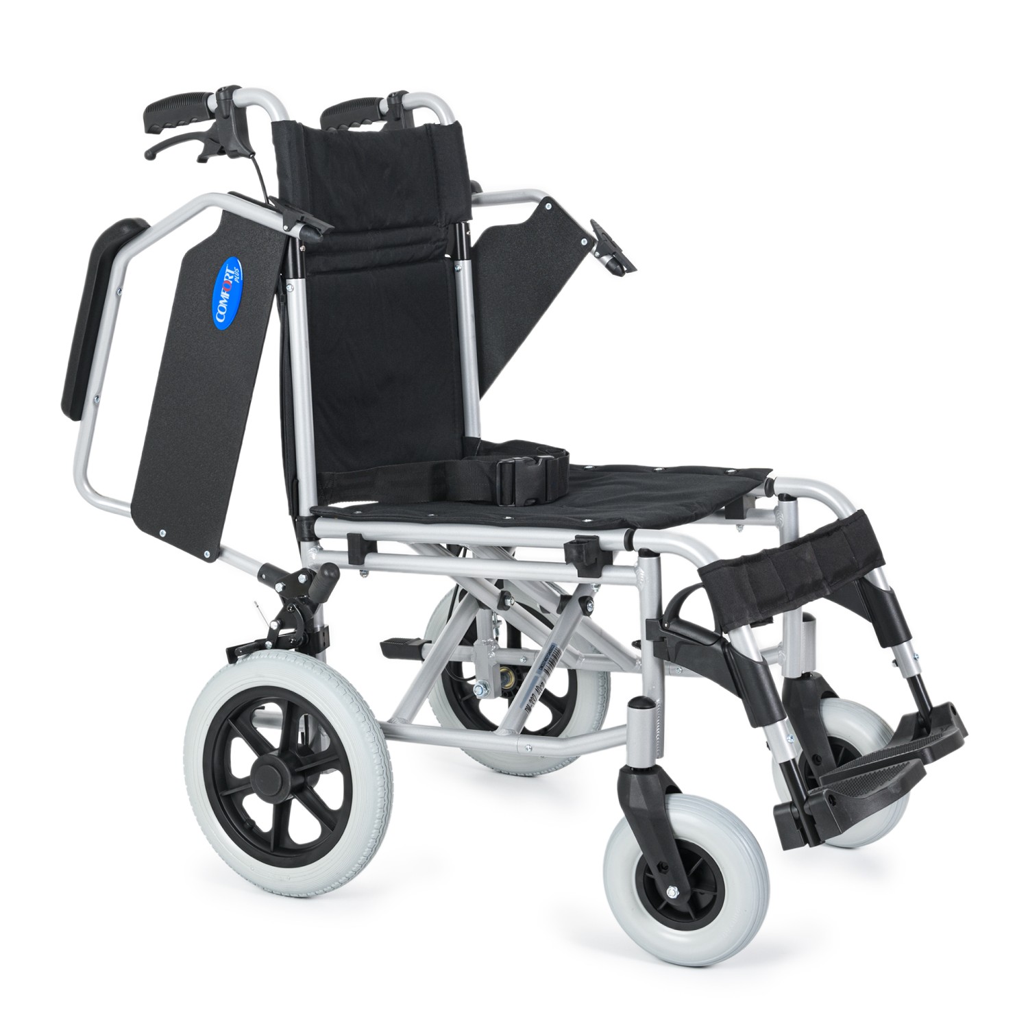 Comfort Plus DM-337 40cm Silver Alüminyum Özellikli Transfer Tekerlekli Sandalye küçük resim