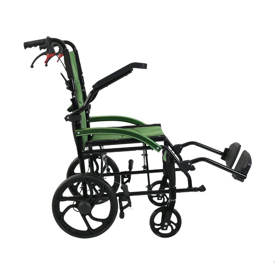 Golfi G502 Alüminyum Tekerlekli Sandalye Katlanabilir Hafif Transfer Modeli küçük resim