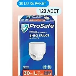 Prosafe Emici Külot Büyük Boy L 30'lu 4 Adet Hasta Bezi