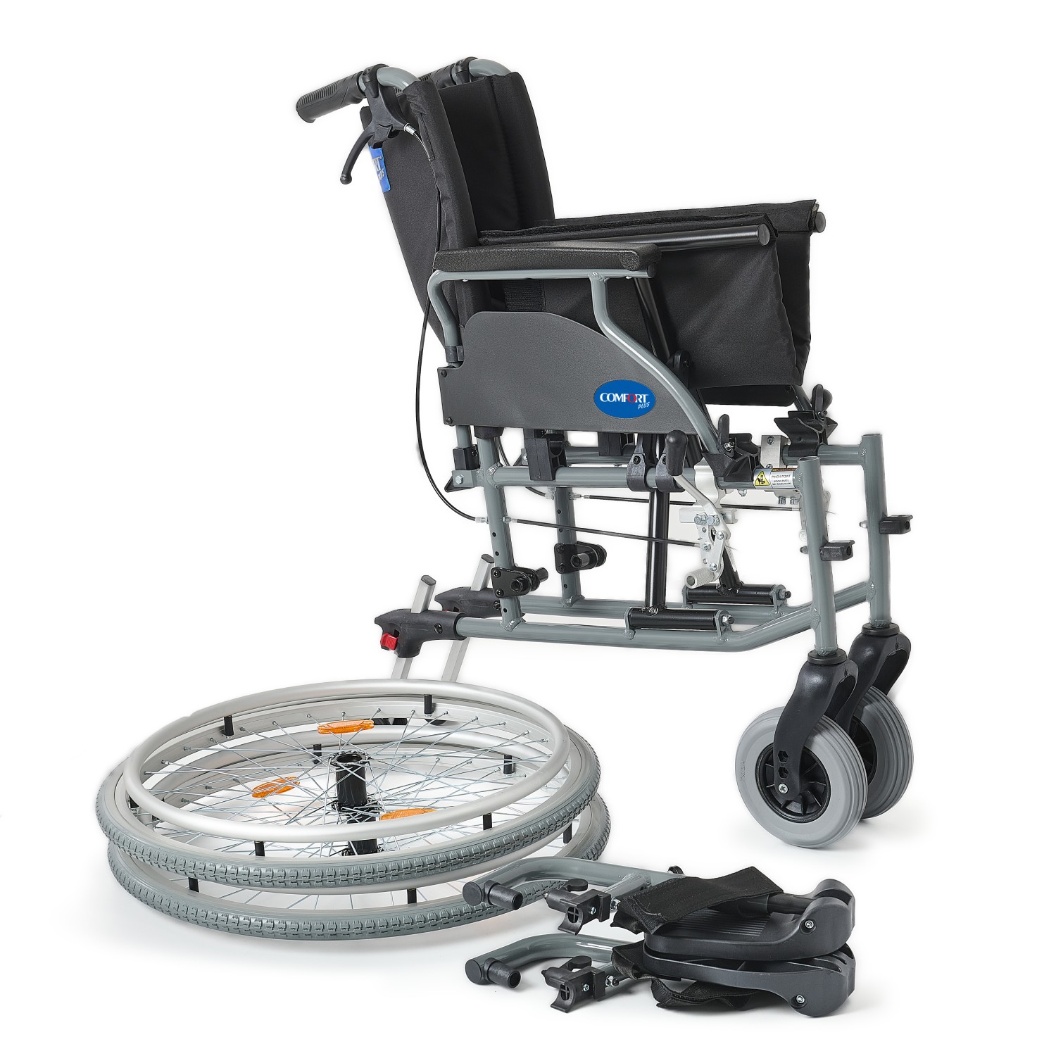 Comfort Plus DM-317 45cm Hafif Alüminyum Özellikli Tekerlekli Sandalye küçük resim